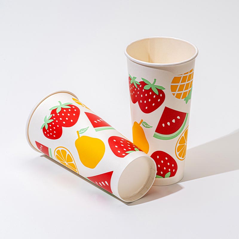 Copa de papel de bebida fría