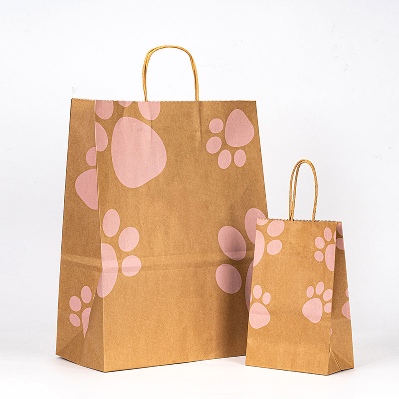 Bolsa de paquete de papel de compras kraft